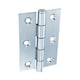 image 2 of Securit Button Tip Butt Hinges (Pack of 2) | Silver | Satin Chrome | 1