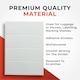 image 3 of Pack of 70 White 19x38mm Rectangular Labels - Adhesive Stickers