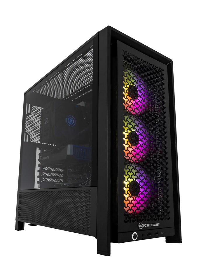 image 1 of PCSpecialist PRO Gaming PC - Ryzen 5 7500F Nvidia RTX 5060Ti 32GB RAM 2TB M.2 SSD Windows 11 Home