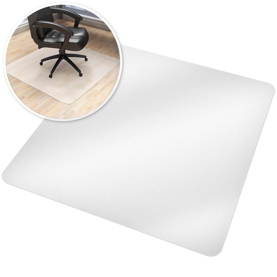 image 1 of Floor Protector - office chair mat, non-slip, heavy duty for hard floors | White | white | 120 x 120 cm | 1