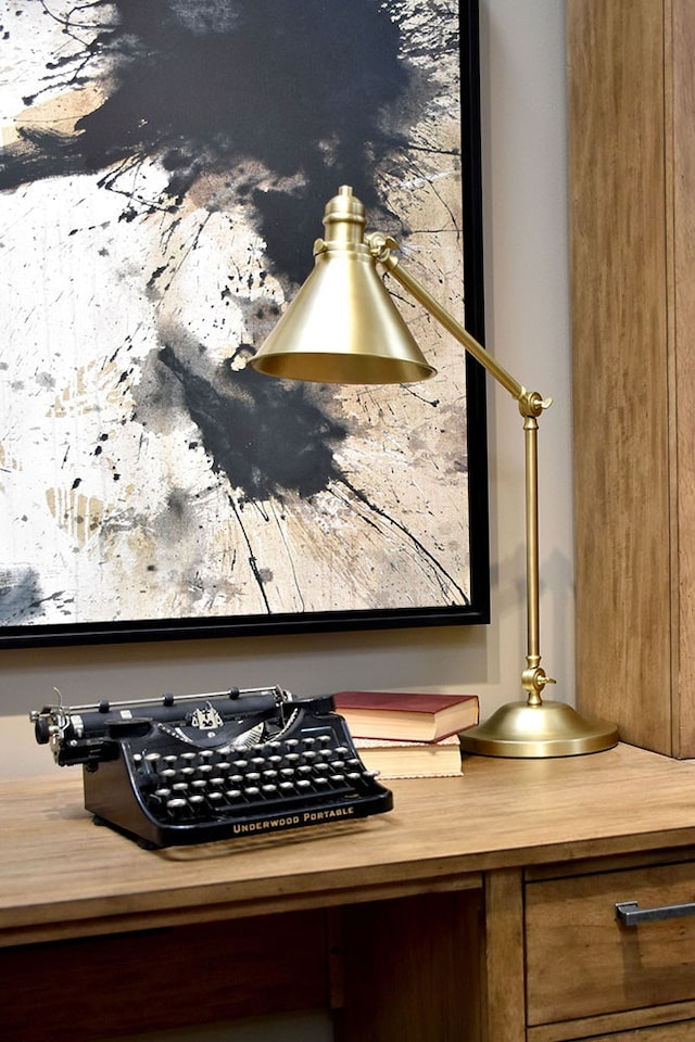 image 1 of Provence 1 Light Table Lamp Aged Brass, E27