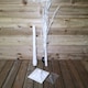 image 5 of 1.8m (6ft) Indoor Outdoor Christmas Lit Birch Tree with 80 Ice White LEDs