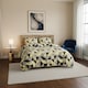 image 2 of Geometric Print Duvet Set Trendy Minimalist Bedding for Modern Homes | Grey | Super King