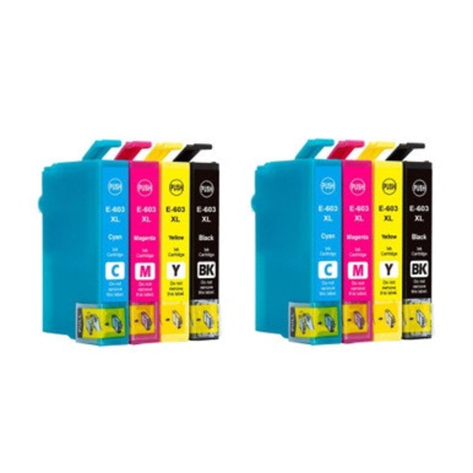 image 1 of 2x Sets of 4 Compatible Epson 603XL Ink Cartridges Multi