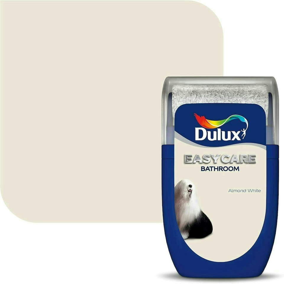 DULUX EASYCARE BATHROOM TESTER ALMOND WHITE 30ML