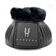 image 1 of Horsena Pro-Light Faux Fur Horse Bell Boots - Black - L