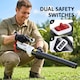 image 6 of Outsunny Leaf Blower Cordless with 4000mAh Battery & Charger | White | White with red and black accents | 97L x 11W x 21.5H cm