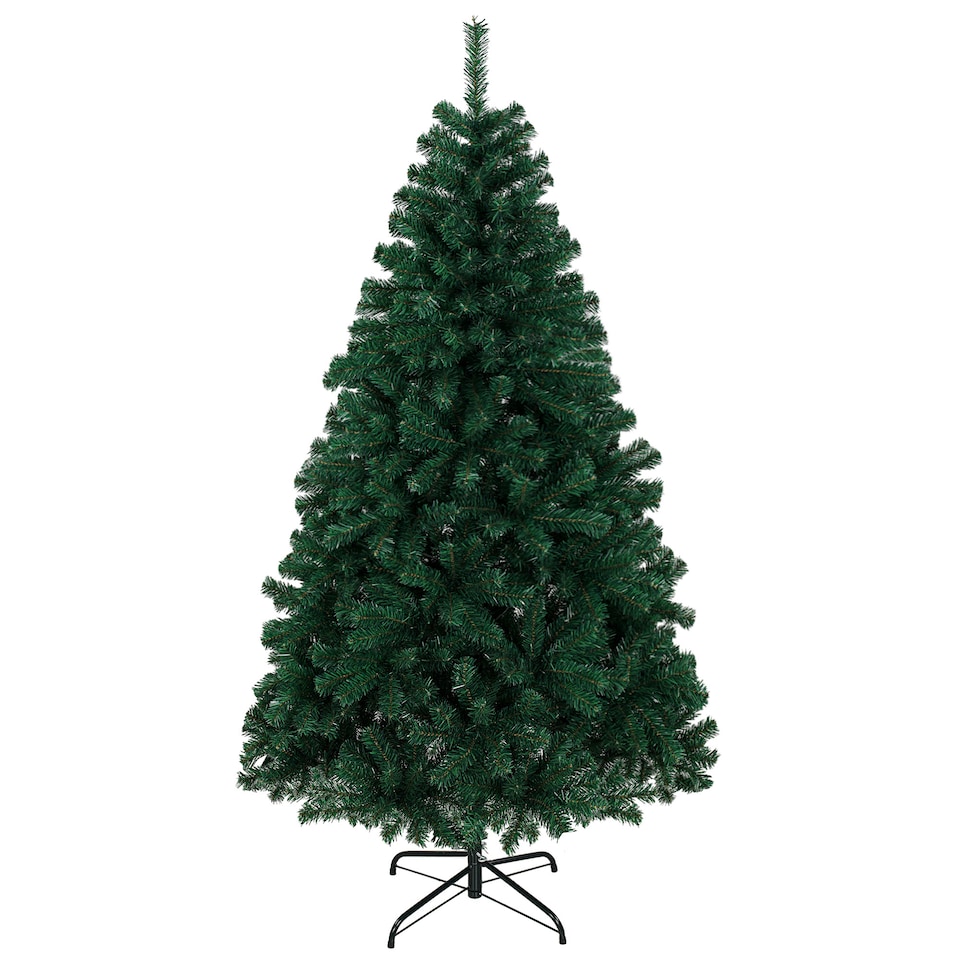 image 1 of HOMCOM Artificial Christmas Tree with Hinged Design, 180cm Fir Tree