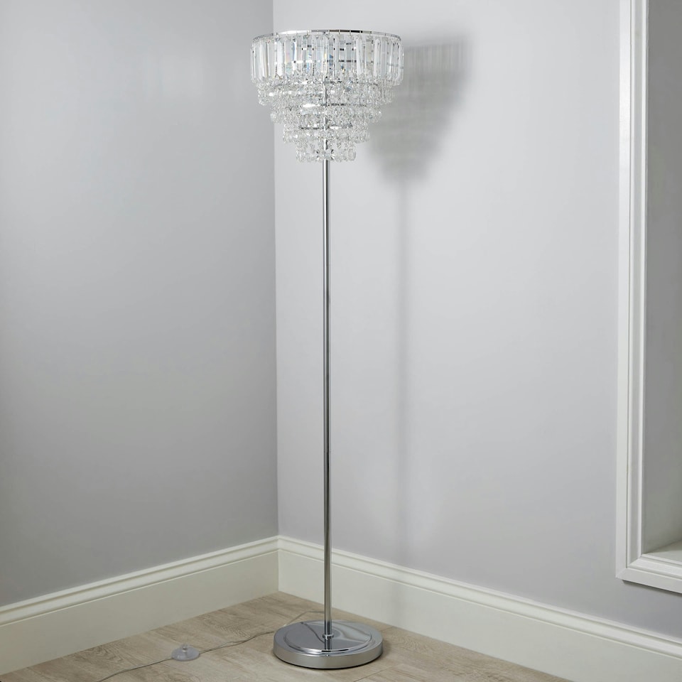 image 1 of BHS Paladina Floor Lamp, Silver