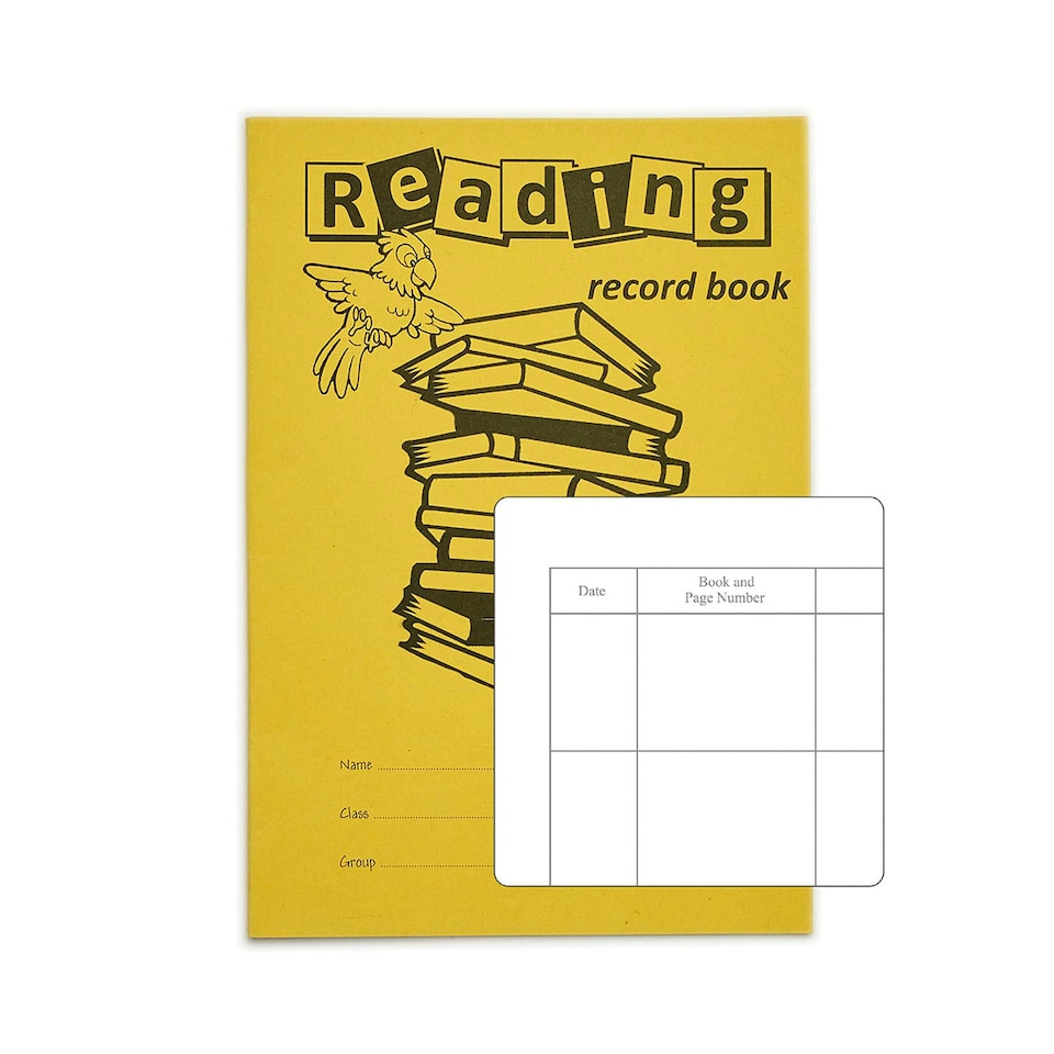 image 1 of Pack of 25 Rhino A5 40 Page Yellow Reading Record Books