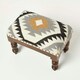 image 5 of Homescapes Agra Handwoven Kilim Footstool - 50 x 30 cm
