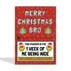 image 2 of Funny Christmas Card - Brother - Nice Voucher