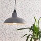 image 3 of ValueLights Civic Metro Grey Ceiling Pendant Shade & Bulb | Grey