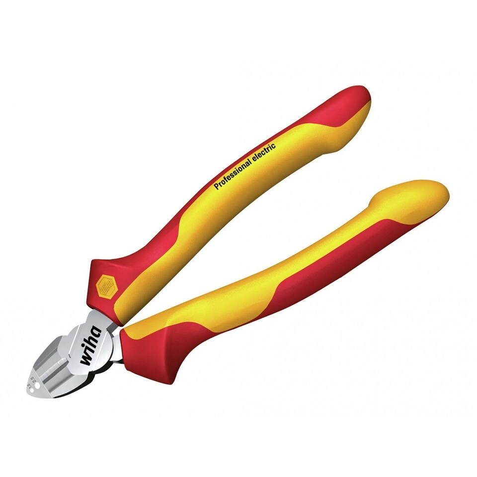 Wiha Professional Electric Stripping Diagonal Cutters With Dynamicjoint 160mm - Multi Colour - One Size