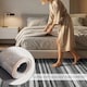image 7 of Short Pile Rectangular Hexagon Pattern Rug 60x110cm