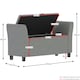 image 3 of Vida Designs Seville Storage Ottoman Bedroom Hallway Chest Bench, Light Grey Velvet Grey | Light Grey Velvet