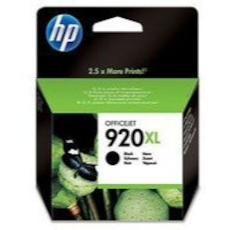 HP 920XL Black High Yield Ink Cartridge 32ml for HP OfficeJet 6000/6500/7000/7500 - CD975AE N/A