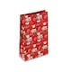 image 1 of Ho Ho Ho Christmas Characters Kraft Paper Red Present Sack 70cm