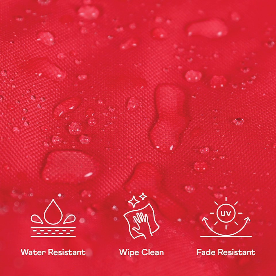 image 1 of Kids High Back Bean Bag Red Indoor Outdoor Childrens Bean Bags | Red | Red | M | 1