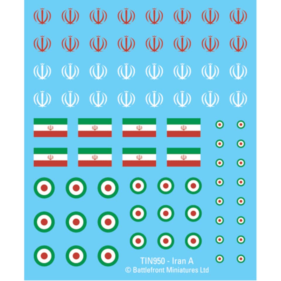 Team Yankee: Iranian Decal Set