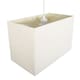 image 5 of Large Rectangular Cream Linen Fabric Lamp Shade for Table and Floor Lamp Bases | Cream | Cream | 1