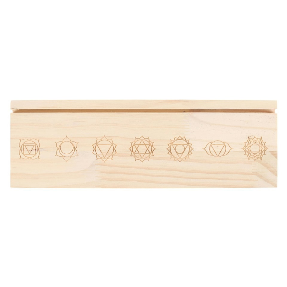 image 1 of Something Different Seven Chakra Tarot Card Stand - Natural - One Size