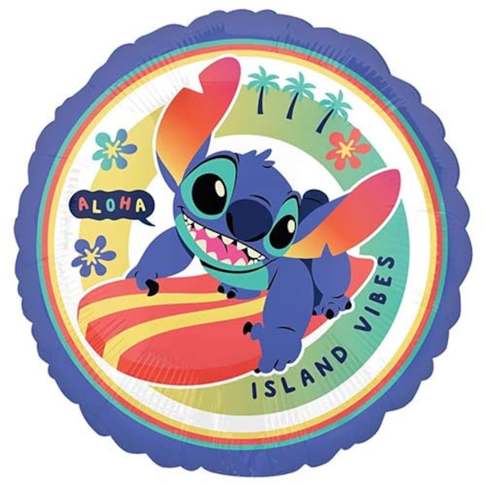 image 1 of Stitch Disney Lilo & Stitch Round Foil Helium Balloon 46cm / 18 in