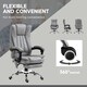 image 4 of Vinsetto 6-Point Vibrating Heat Massage Chair w/ Microfibre Upholstery Grey