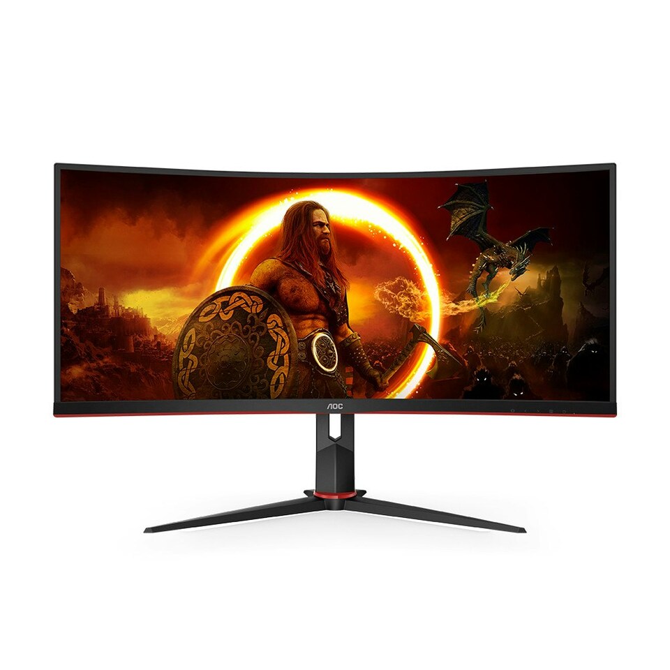 image 1 of AOC G2 CU34XP/BK 34" Curved UltraWide Quad HD 180Hz 1ms Height Adjustable Gaming Monitor