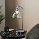 image 7 of Brunswick Polished Nickel & Glass Desk Table Lamp Silver