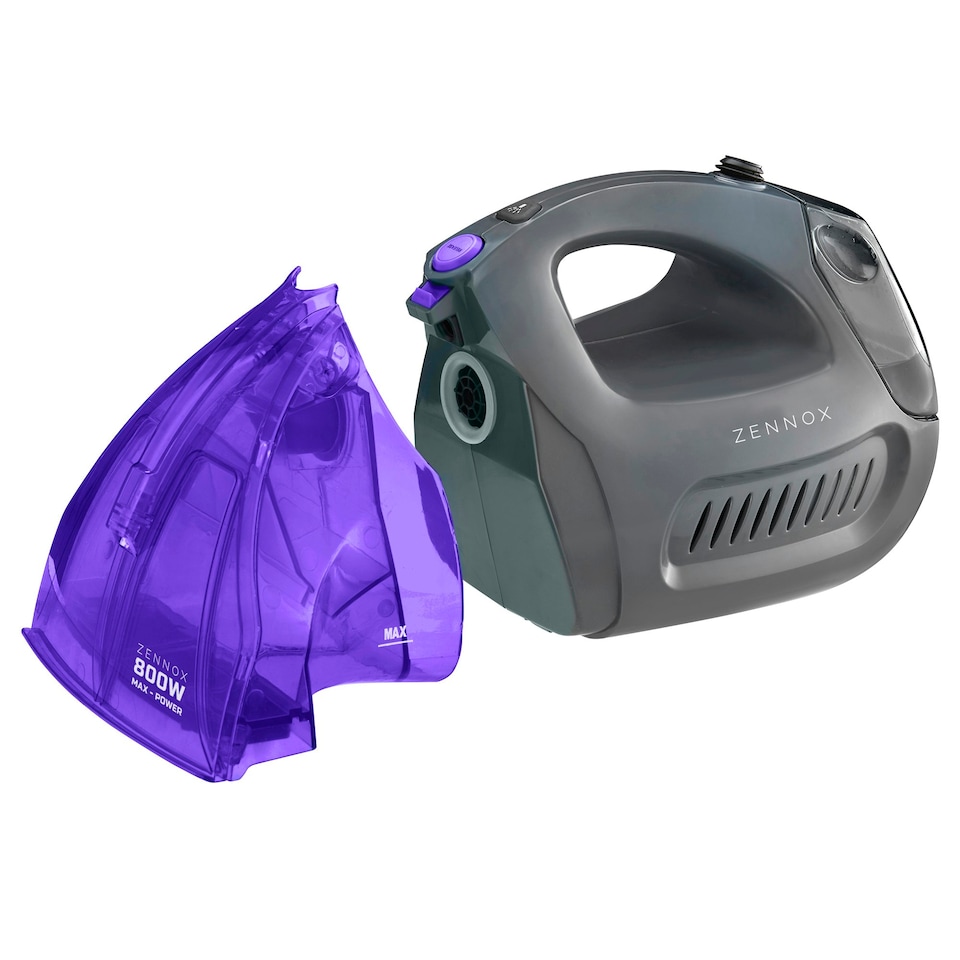 image 1 of Handheld Carpet, Rug and Upholstery Washer 800w | Powerful & Compact Spot & Stain Cleaner Washer Machine | Grey & Purple