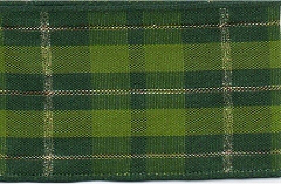 Berisfords 5 Cypress/Green 15mm Beaumont Tartan Ribbon for Dressmaking - per metre