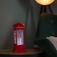 image 3 of 26.5cm Christmas Water Spinner Telephone Box Design with Snowman Scene  Dual Power
