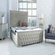 image 3 of Hendrick Plush Superking Bed Frame - Silver