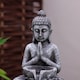 image 2 of Praying Buddha Tabletop Water Feature With LED Lights
