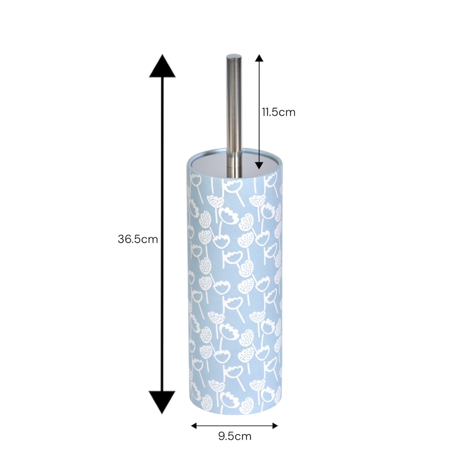 image 1 of Buttercup Light Blue Floral 4 Piece Bathroom Accessory Set | Blue | Light Blue | 1