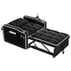 image 9 of 3-in-1 Convertible Black Sofa Bed Sleeper Chair with Adjustable Backrest, USB Charging & Cup Holder for Small Spaces Black