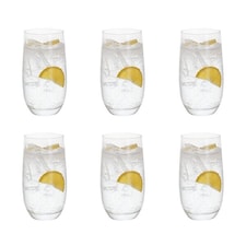 Dartington Six Set Of 6 Highball Glasses