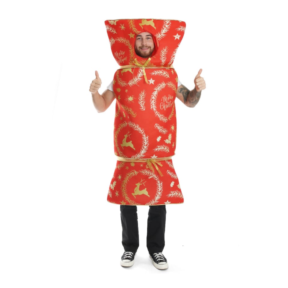 image 1 of Christmas Cracker Costume | Red | One Size
