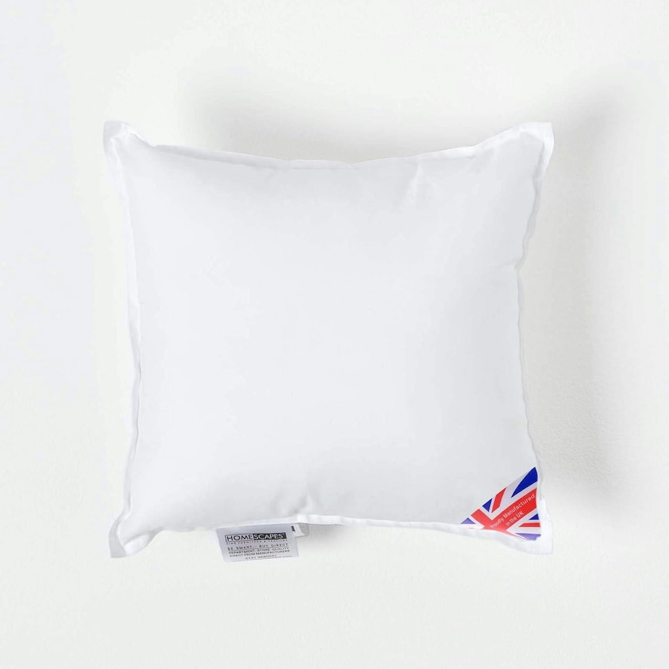 image 1 of Homescapes Luxury Super Microfibre Cushion Pad Insert Inner 30 x 30 cm (12 x 12 inches) | White | 30 x 30 cm (12 x 12")