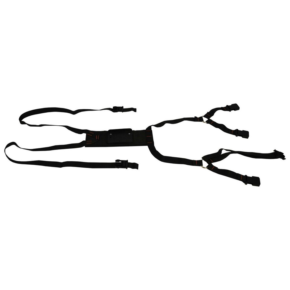 Nettex Leather Anti-Chafe Ram Harness - Black - One Size