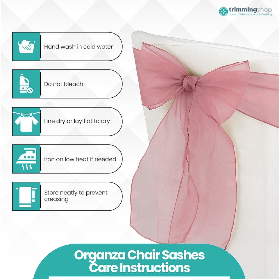 image 1 of 17 x 280cm Organza Chair Sashes, Sheer Sash Ties - 25pcs
