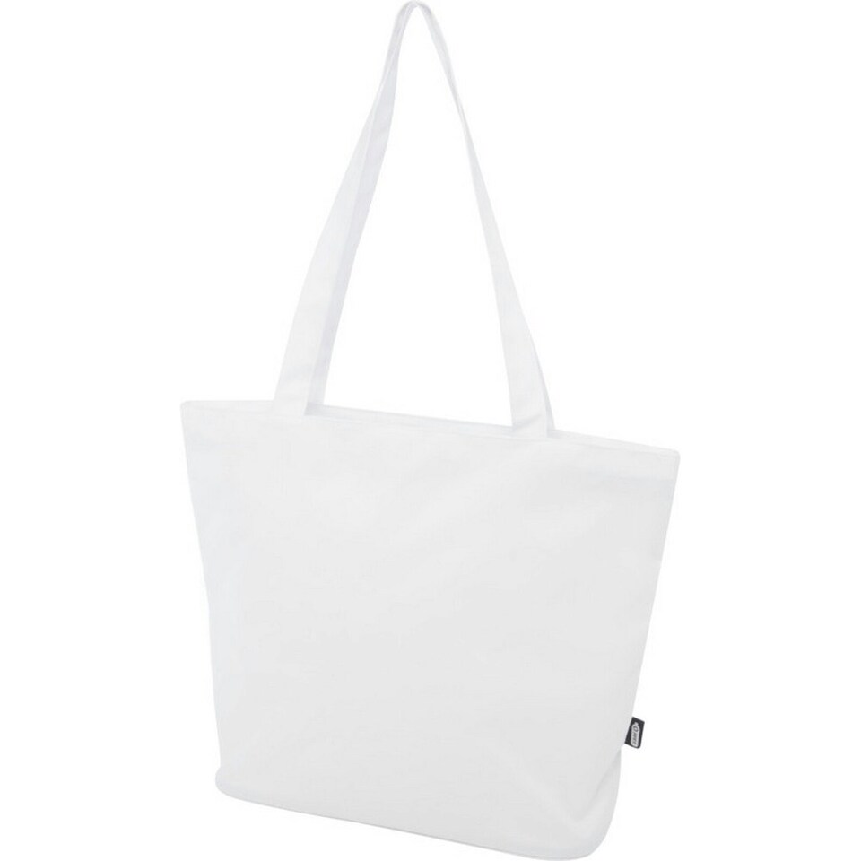 image 1 of Panama Recycled Zipped 20L Tote Bag - White - One Size White