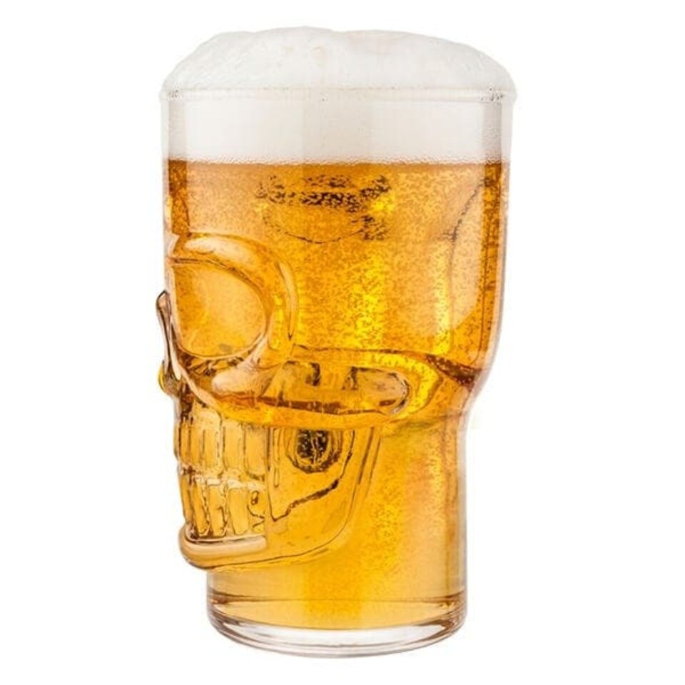 image 1 of Final Touch Skull Beer Glass