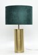 image 1 of Pagazzi Ziva Large Gold Touch Table Lamp Dark Green