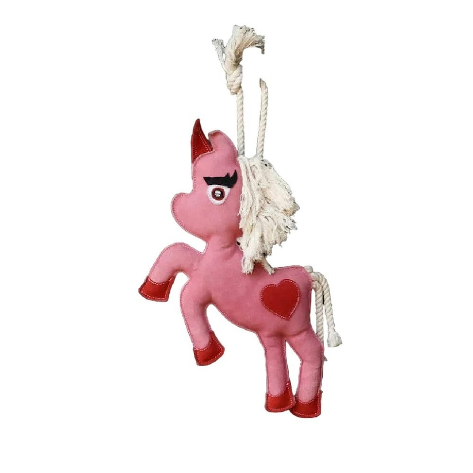 image 1 of Hy Twinkle The Unicorn Horse Toy - Pink/Red - One Size
