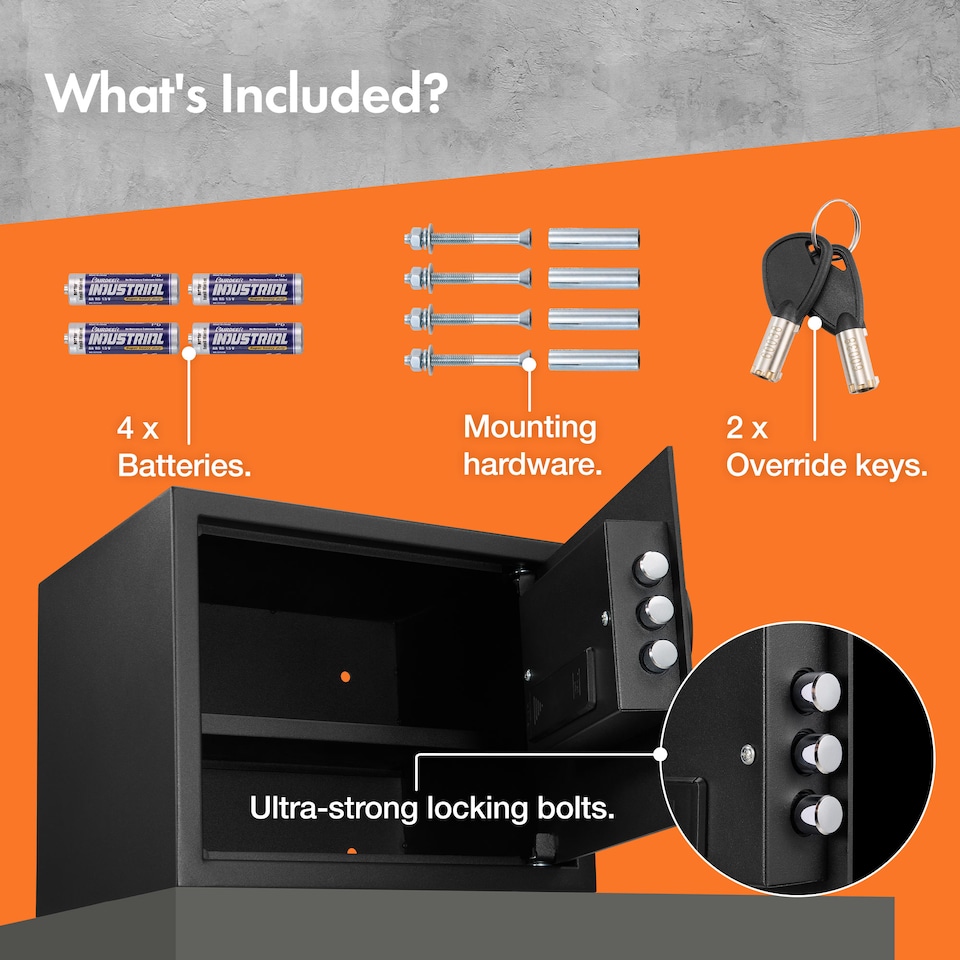 image 1 of VonHaus 27L Electronic Safe Box with Digital Keypad