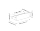 image 7 of Minimalist Chest of 8 Drawers - 88.3x120x35cm | Black | Black & Oak | 1