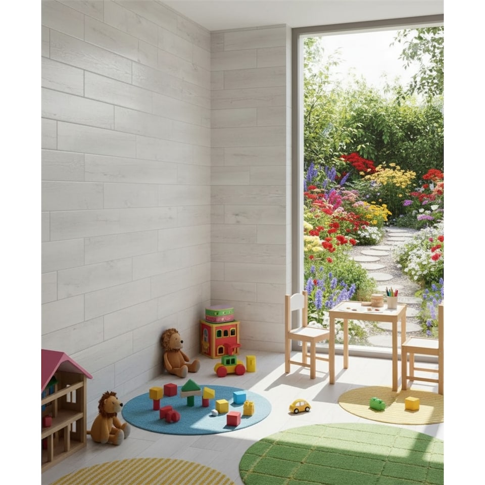 image 1 of Premium Oak Matt Porcelain Wood Effect Floor Tile (9 Pack - 1 Box - 1.22 m2 Coverage) - Lounge- Inspired by Latin America
