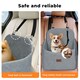 image 4 of Skylos Pet Booster Dog Car Seat Travel Carrier Bed Bag Basket Puppy | Grey | Grey